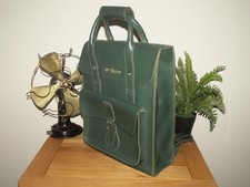 Dr. Martens green backpack rucksack kiev leather bag satchel 15"x12" (344)