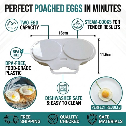 Microwave egg poacher - microwave, kitchen