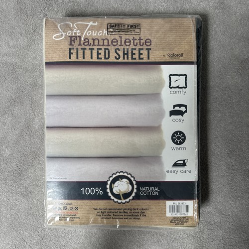 Soft touch flannelette fitted - touch,