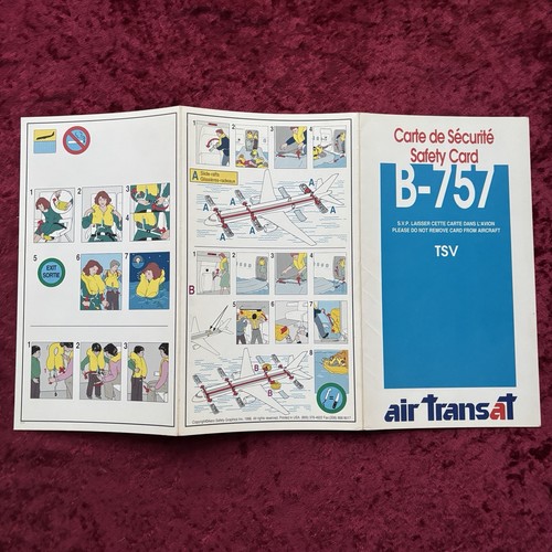 Air transat boeing 757 safety - transat,