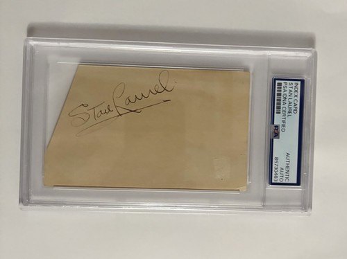 Stan laurel signed index - signed, card