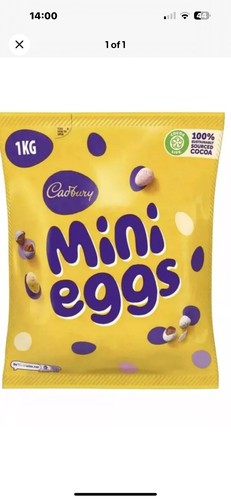 Cadbury chocolate mini eggs - cadbury,