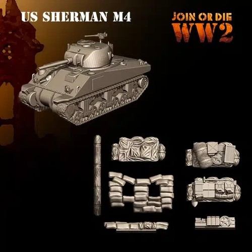 28mm wwii sherman tank - m4,