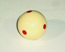 1 7/8 CUE BALL WITH RED DOTS UK POOL SIZE**