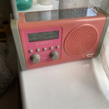 Roberts SolarDAB Freeplay Driven Pink Radio + P Adapter. G Condition & P W Order