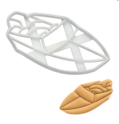 Speed boat cookie cutter - speed,