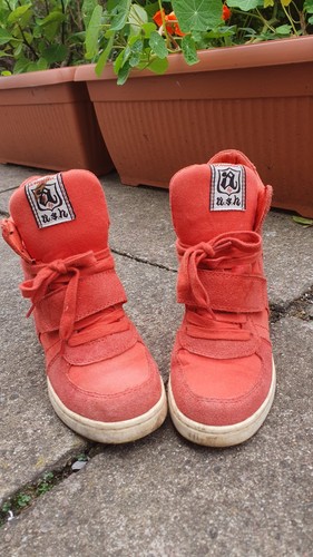 Ash red campus and suede - campus, wedge