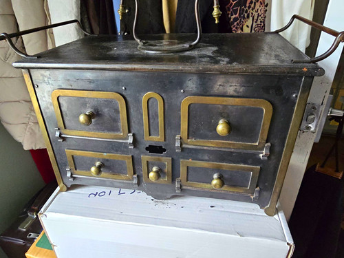 Antique doll metal solid - doll's,