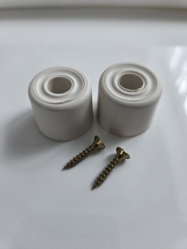 White rubber door - white, stop