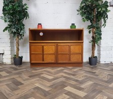 Vintage Nathan Squares Teak Media Sideboard Cabinet Mid-Century Scandi Retro