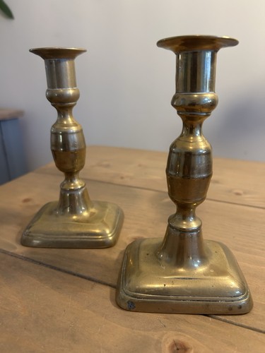Antique pair large brass - antique,