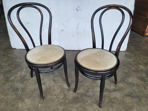 Pair two thonet bentwood - two,