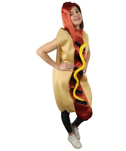 Adult hotdog costume - hotdog, fancy