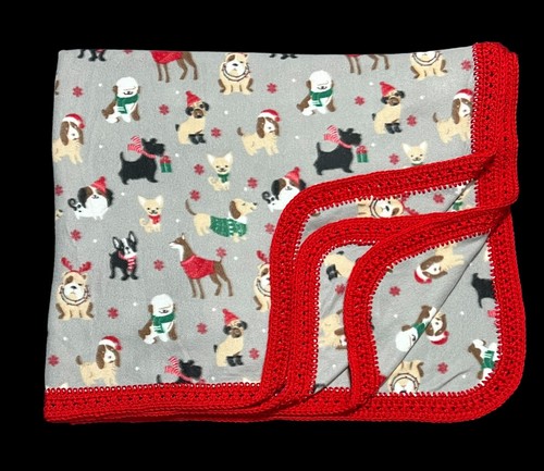 Handmade christmas dogs fleece - handmade,