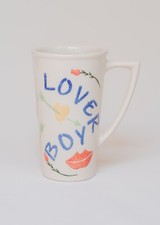 Jane and Stephen Baughan Pottery Aston Oxfordshire 'Lover Boy' Tall Coffee Mug