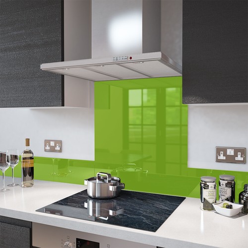 Glass splashbacks lime - glass,