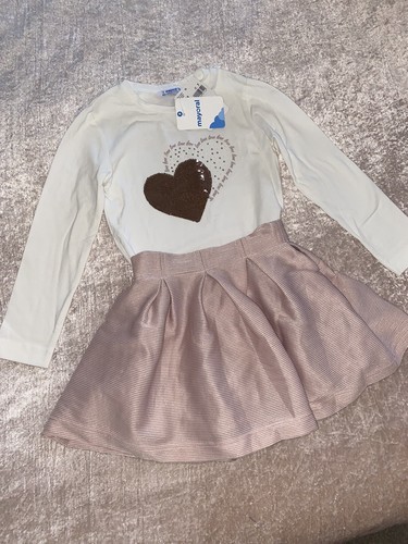 Mayoral white heart top - mayoral,