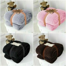 TEDDY BEAR FLEECE THROW BED