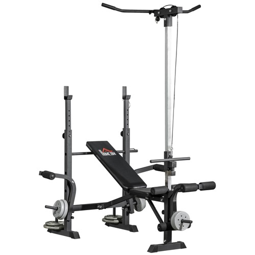 Adjustable weight bench with - weight,