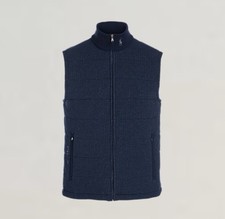 RLX Golf Ralph Lauren Vest Jacket Mens Navy Wool Insulated New Size S
