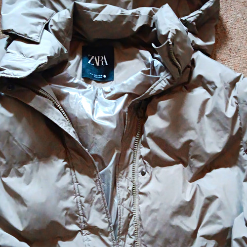 Zara women grey hooded - zara,