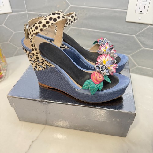 Donald pliner blue suede - pliner, 10
