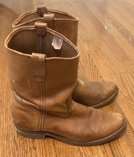 Vintage red wing shoes - red, leather