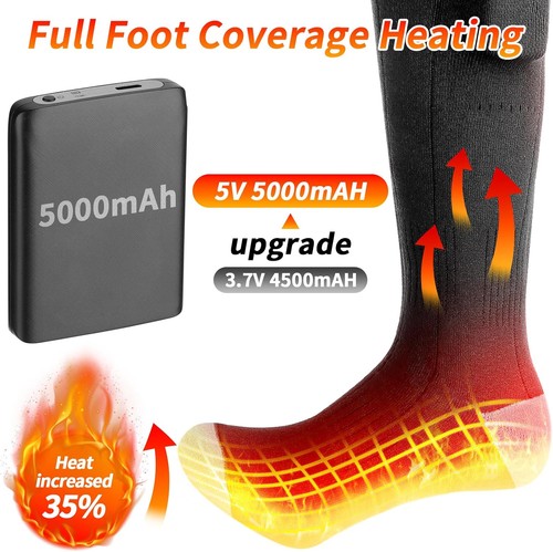 Rechargeable usb heated socks - usb,