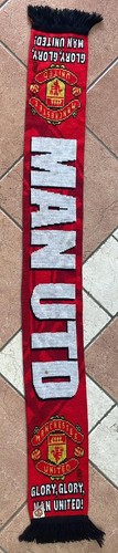 Sa295 man utd soccer scarf - man,