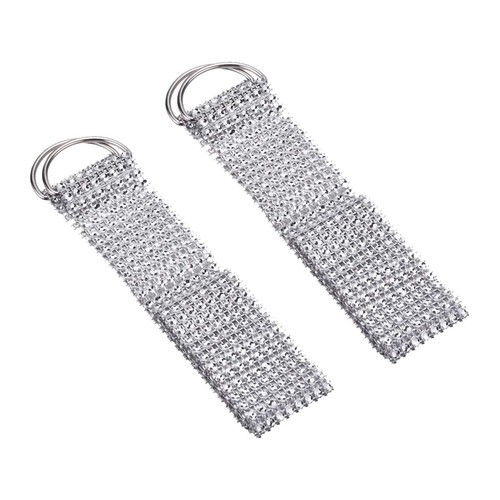 2pcs crystal rhinestone - crystal,