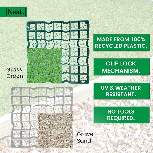 Gravel grass grid - grid, paver