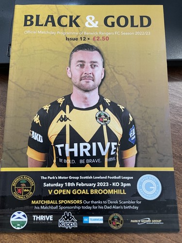 2022 berwick rangers - 2022/23,
