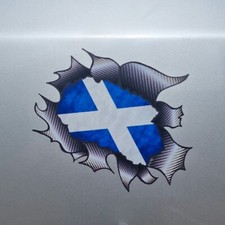 Scotland Scottish Flag Ripped