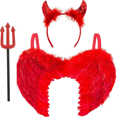 Red devil halloween costume - devil,