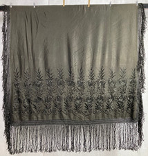 Vintage silk hand - vintage, embroidered