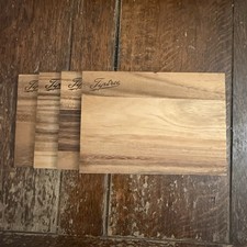 Tiptree Jam Wooden Serving Boards Placemats  Set 4 Rustic Country 22 x 15cm
