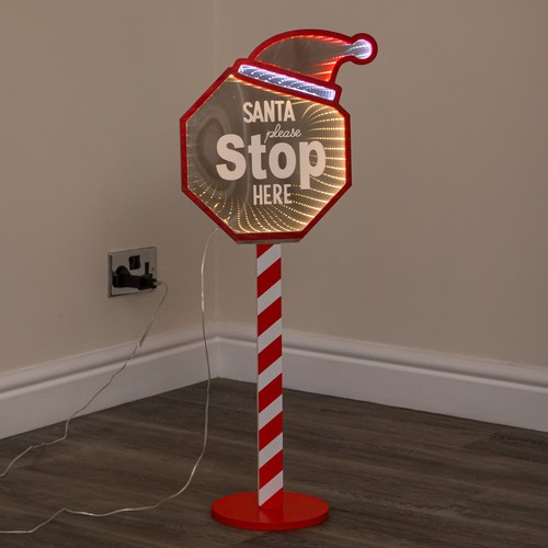 80cm santa stop here christmas - 80cm,