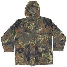 NEW Genuine German Army Issued  Waterproof Gore-Tex Parka Flecktarn Camo Jacket 