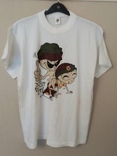 Mens Combra Funny White "JUST DO IT" T Shirt. Size L.