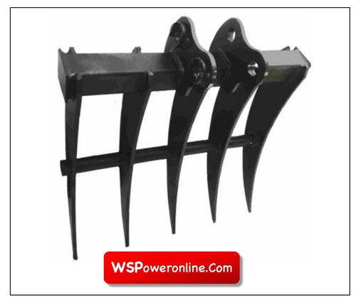 Mini digger rake 450mm 25mm - mini,