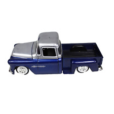 Jada Toys 1/24 1955 Chevy Stepside Pickup Blue Chevrolet 99987 Collectable 