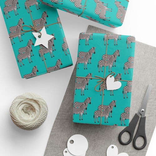 Zebra pattern wrapping - paper, |