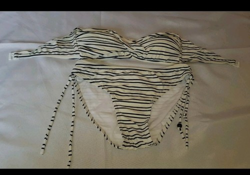 Gorgeous black cream striped