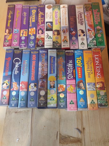 Job lot disney vhs - lot,