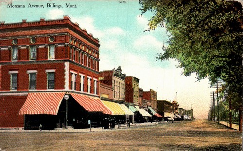 Billings montana postcard - billings,,