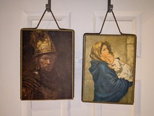 Pair of Vintage Art Linen