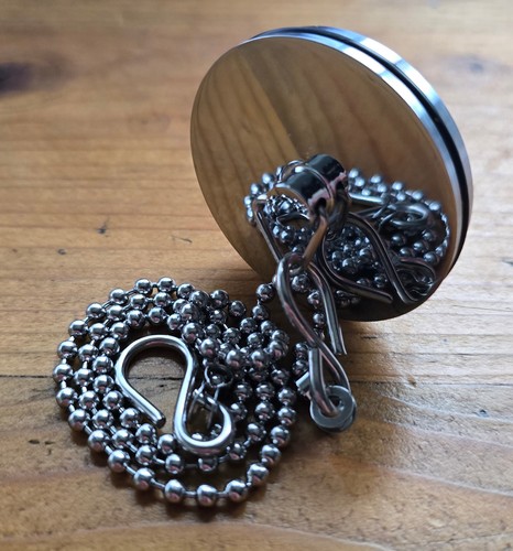 Chrome bath plug chain 45mm - plug,