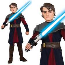 CHILDS ANAKIN SKYWALKER COSTUME STAR WARS JEDI CLONE WARS FILM FANCY DRESS 