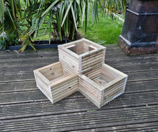 Corner Wooden Decking Planter