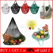 Mesh Net Turtle Bags String Fruit Shopping Bag Storage Reusable Handbag Tote